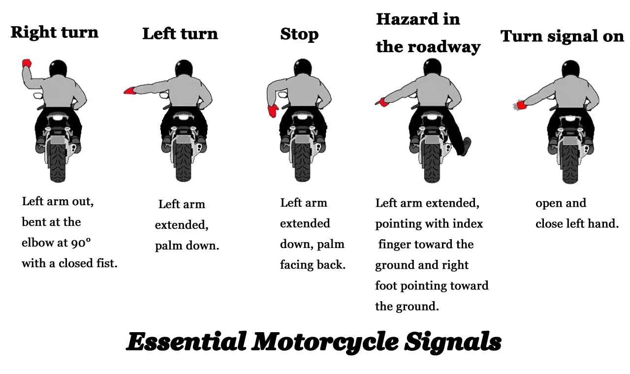 señales con el brazo moto - Cuál es la señal que debe realizar con el brazo para girar a la izquierda